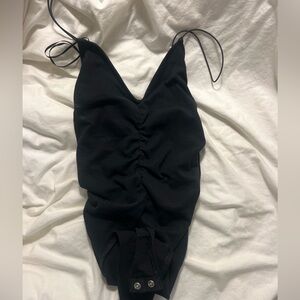 Zara black tank top body suit - medium